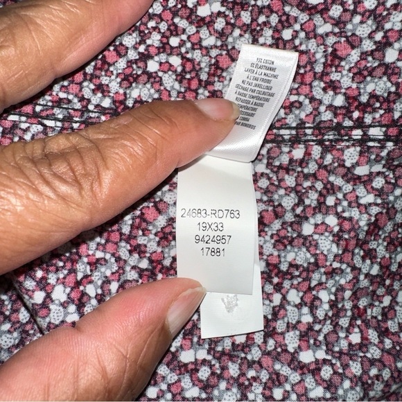 Bonobos Shirt Mens 19x33 Red Jetsetter Stretch Prominent Fit Preppy Office Y2K - Picture 10 of 12